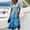 Light Blue, variant on Maxi Dress for Women Summer Trendy Casual Swing Dresses Loose Printed V Neck Dress Beach Vacation Short Sleeve