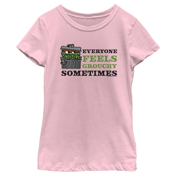 Girl's Sesame Street Feeling Grouchy  Graphic T-Shirt