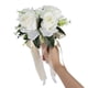 thumbnail image 5 of Ramo De Boda Artificial, Rosa De Simulación De Flores De Seda, Flores De Novia Con Cinta De Seda Para Interiores Y Exteriores, 5 of 7
