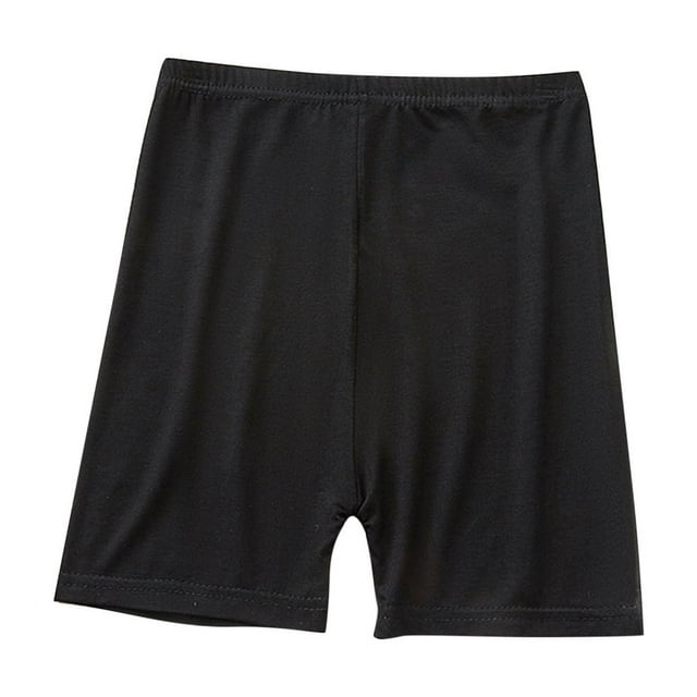 Plebaso Shorts Athlétiques pour Filles Taille Élastique sous Robe Shorts de Danse Enfants Shorts de Pyjama Confortables