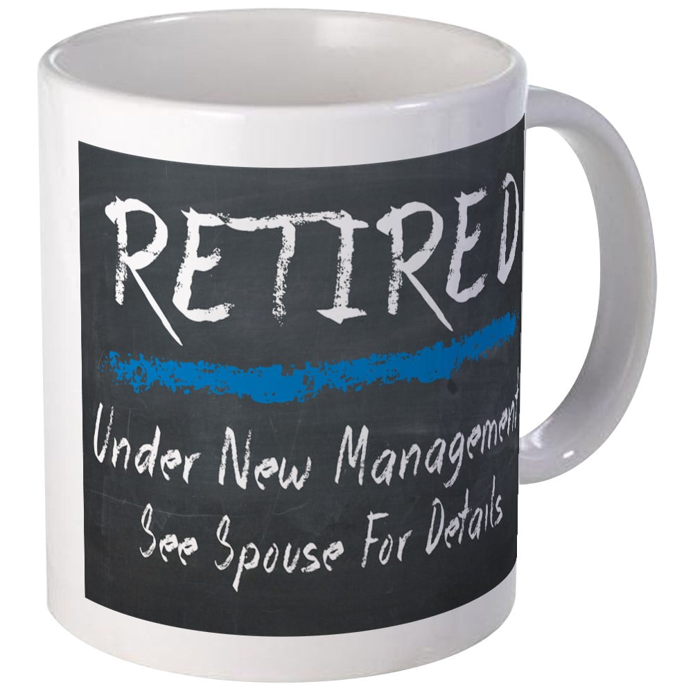 CafePress - Chalkboard Retired Under New Management Mugs - Unique ...