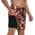 thumbnail image 3 of Goofa Ice Cream Cake Printed Men's Swim Trunks Board Shorts Quick Dry Mens Swimming Trunks with Compression Liner,Breathable Fit Hawaii Beach Shorts-, 3 of 9