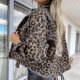 thumbnail image 2 of Leopard Denim Jackets Long Sleeved Short Loose Casual Oversize Jackets-, 2 of 5
