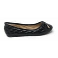 thumbnail image 3 of Victoria K Women's Soft Quilted Textured With Bow Tie Ballerina Flats, 3 of 4