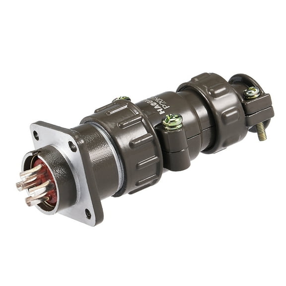 Aviation Connector, 20mm 4P 25A 250V P20-4 Waterproof Male Wire Panel Power