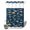 Navy Blue, variant on No Hook Shower Curtain, Black Dinosaur Shower Curtains for Bathroom with See Through Top Window, Vintage Letters Farm Animals Waterproof & Washable Bath Curtain Extra Long 72"x84"