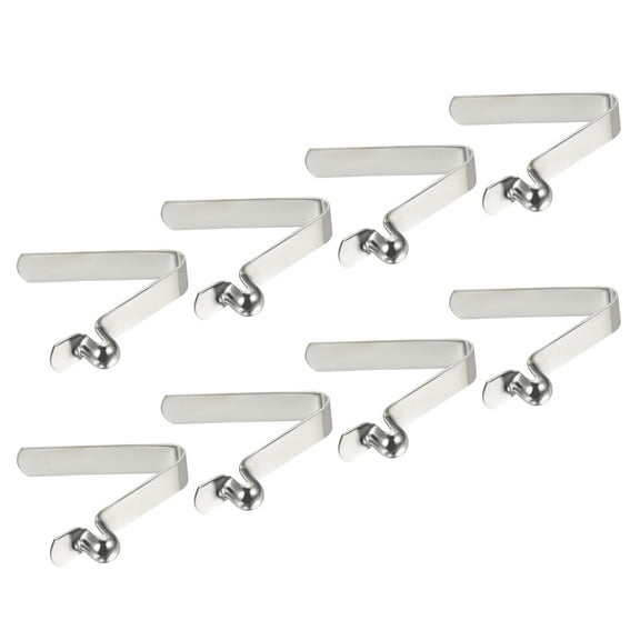 Uxcell 7x6mm Kayak Paddle Snaps, Hollow Button Single Pin Lock Tube Spring Clips for Tent Pole, 8 Pack