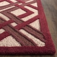 thumbnail image 4 of SAFAVIEH Martha Stewart Baldric Geometric Wool Runner Rug, Ivory/Red, 2'3" x 8', 4 of 5