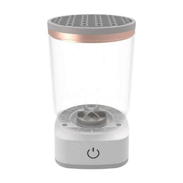Máquina limpiadora de brochas de maquillaje eléctrica, limpieza de brochas cosméticas para hombres y amigos claro