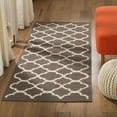 thumbnail image 3 of SAFAVIEH Dhurries Ulysses Geometric Area Rug, Brown/Ivory, 9' x 12', 3 of 10