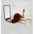 thumbnail image 3 of Impressions Vanity Slayssentials Bifold Compact Mirror with 1x and 2x Magnifying Glass, Portable Makeup Mirror (Black), 3 of 8