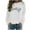 White, variant on IROINNID Women's Long Sleeve Sweatshirt Round Neck Mid-Length Print Loose Nurse Christmas Sweater, White