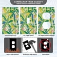 thumbnail image 5 of Switch Panel Switch Decoration 2.76x4.53x0.28 Inches Unused Outlet Cover Switch Plate Wall Plates Living Room Kitchen Bedroom Study Switches Green Leaf Seamless, 5 of 8