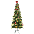 thumbnail image 2 of UTEN 7.5FT Premium Hinged Artificial Christmas Tree with Sturdy Base w/ 800 Tips, Two Colors Trees for Holiday Christmas Decoration, 2 of 9