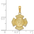 thumbnail image 2 of Auriga Fine Jewelry 14K Yellow Gold St. Florian Badge Pendant for Women (L-23.7 mm,W-15.5 mm), 2 of 6