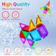 thumbnail image 4 of ShowyLive  Magnetic Tiles 110PCS Magnet Building Set 3D Construction Building Blocks with 2 Cars Educational Learning Toys for Boys and Girls 3-12Years Birthday Gifts to Your Princess and Prince, 4 of 8