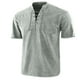 thumbnail image 2 of Camisetas Elvqul Hombre Verde Algodón Playa Manga Corta sin Estampado Solapa, 2 of 3