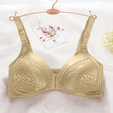 

Danhjin Bras for Women Women Fashion Printed Bra Wire Free Underwear One-Piece Bra Everyday Underwear Bralettes for Women with Support - Summer Savings Clearance