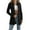 Black, variant on LYXSSBYX Womens Cardigan Lightweight Women's Casual Solid Color Dough Twists Cardigan Long Sleeve Coat
