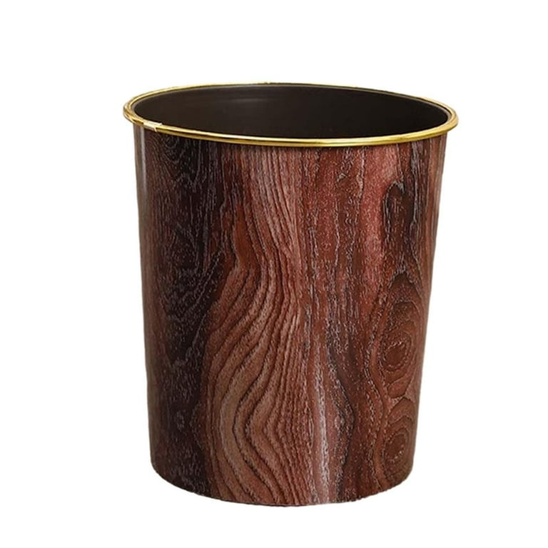 Open Top Trash Can Rubbish Container Round Dustbin Garbage Bin