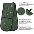 thumbnail image 2 of Yayeee Double Oven Mitt Kitchen Heat Resistant Baking 35" x7" Quilted Glove, Christmas Forest, 2 of 6