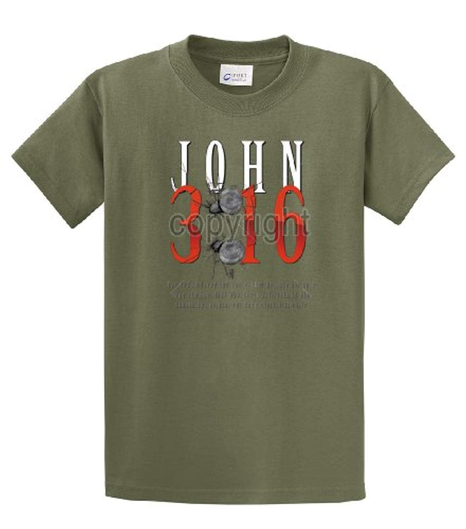 Christian John 3:16 with Nails For God So Loved the World Jesus Men's Short - Bild 39 von 71