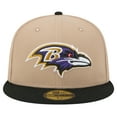 thumbnail image 2 of Men's New Era Tan Baltimore Ravens   Logo Main 59FIFTY Fitted Hat, 2 of 6