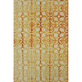 thumbnail image 1 of Safavieh Dip Dye Collection DDY711C Handmade Moroccan Geometric Watercolor Ivory and Gold Wool Square Area Rug (7' Square), 1 of 10