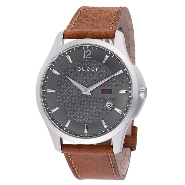 Gucci G-Timeless Quartz Analog Leather Watch, 40mm