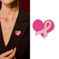 thumbnail image 2 of Breast Cancers Awareness Ribbon Pin, Sweater Collar Badge for International Women's Love Breast Day Clothes Decoration, 2 of 9