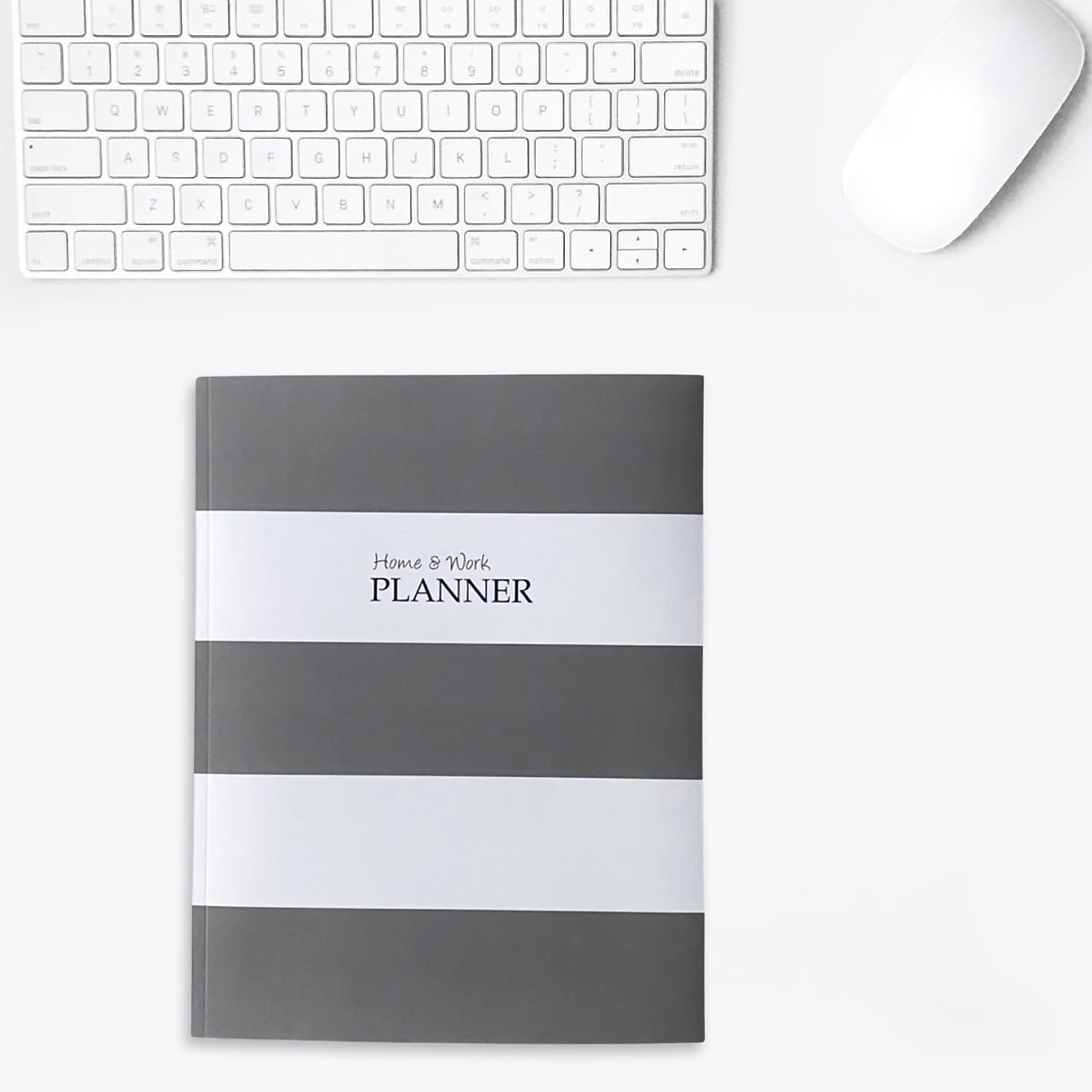 Kahootie Co. Kahootie Co Home & Work Weekly Planner 8.5" x 11" Gray Stripe (ITKHWGS)