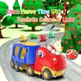 thumbnail image 3 of Camión de transporte de coches de juguete Veslier Dinosaur con 4 coches retráctiles, 3 of 7