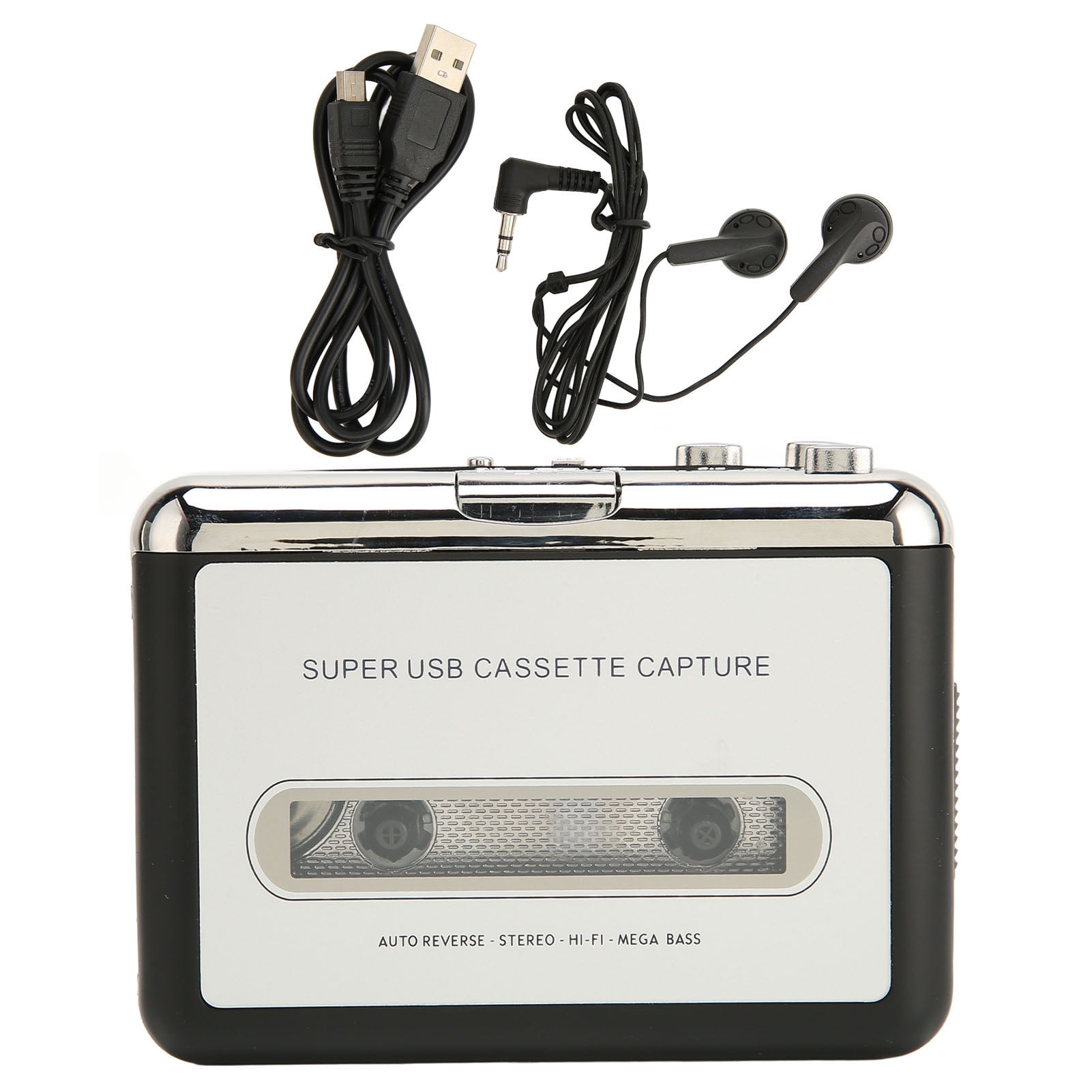 Cassette To MP3 Converter, Battery Powered Portable Digital Cassette