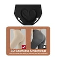 thumbnail image 5 of INNERSY Seamless High Waist Briefs Underwear for Women Soft No Show Panties 4 Pack(M,Black), 5 of 9