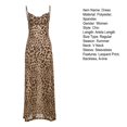 thumbnail image 7 of Quixlent Lady Slip Dress Leopard Print Backless Slim Waist Low-cut V Neck Sleeveless A-line Prom Cocktail Club Party Maxi Dress, 7 of 7