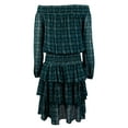 thumbnail image 5 of Michael Kors Tweed Haberdashery Print Georgette Off-The-Shoulder Dress-DT-S, 5 of 5
