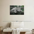 thumbnail image 2 of Elephant Stock Green Eyed Jaguar Wall Art - Horizontal Canvas Wall Art - Bedroom Wall Decor - Animal Canvas - Green And White Decor - 30" x 20", 2 of 4