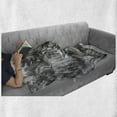 thumbnail image 6 of Vintage Soft Flannel Fleece Blanket, Historical French Revolution Sketch with Napoleon and Woman in Garden Artwork, Cozy Plush for Indoor and Outdoor Use, 50" x 60", Dark Grey Black, by Ambesonne, 6 of 6