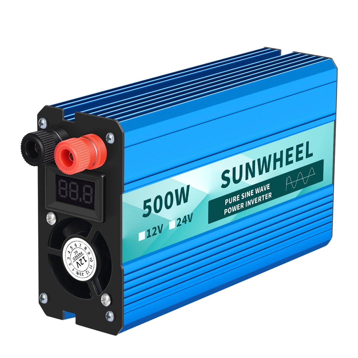 SUNWHEEL 1000W Pure Sine Wave Inverter Auto DC 12V/24V to AC 110V 60HZ Voltage, Frequency Converter Solar car Transformer