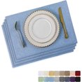 thumbnail image 1 of Ensemble de 4 Napperons de Table Résistants à la Chaleur, Napperons en Tissu, Napperons de Table de Cuisine, Lin Pâle, 1 of 5