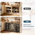 thumbnail image 3 of Vintage Country Sink Skirt for Bathroom, Self-Adhesive Under Sink Curtain, Rustic Tree Branch Leaves Retro Arched Door Hide Pipes & Storage Fabric Cabinet Skirt Cover for Kitchen Laundry 32"x55", 3 of 8