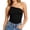 01 Black, variant on Women's Bulit in Self Bra One Shoulder Tops, Stretch Chic Summer Sleeveless Blouse Going Out Shirts