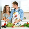 thumbnail image 6 of Various Color Birds 5 Pcs Kitchen Set Heat Resistant Oven Mitts and Non-Slip Pot Holders with Adjustable Cooking Apron, 6 of 6