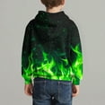 thumbnail image 4 of CYRBOKO Toddler Boys Graphic Hooded Sweatshirts, Thermal Casual Comfortable Long Sleeve Pullover Tops Green Size 3-4 T, 4 of 7