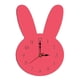 thumbnail image 3 of Reloj de pared de conejo, relojes decorativos para paredes, reloj de pared silencioso, reloj de pared para niños Rosa, 3 of 9