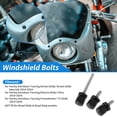 thumbnail image 2 of Tornillos para Parabrisas Unique Bargains para Harley Davidson Touring Street Glide/ Street Glide Specials 14-24 1 Tornillo Largo 2 Tornillos Cortos Aleación de Aluminio Negro, 2 of 6
