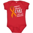 thumbnail image 3 of Inktastic Support Educate Care Limb Loss Awareness Orange Ribbon Boys or Girls Baby Bodysuit, 3 of 5