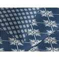 thumbnail image 4 of Ambesonne Indigo Quilted Bedspread Set 3 Pcs, Greek House Tile Themed, Queen Size, Navy Blue and White, 4 of 5
