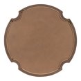 thumbnail image 4 of Kate and Laurel Susannah Round Scallop Mirror, 28, Natural Wood, Scalloped Rounded Statement Mirror for Mantle, 4 of 8