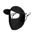 thumbnail image 2 of Mdesiwst Extended Brim Solid Color Cycling Headgear with Ear Loop Eyes Exposed Ice Silk Face Guard Sports Headwear Outdoor Supplies, 2 of 7